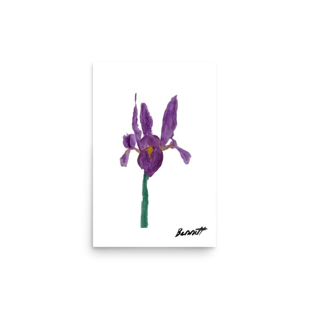 Watercolor Iris Art Print