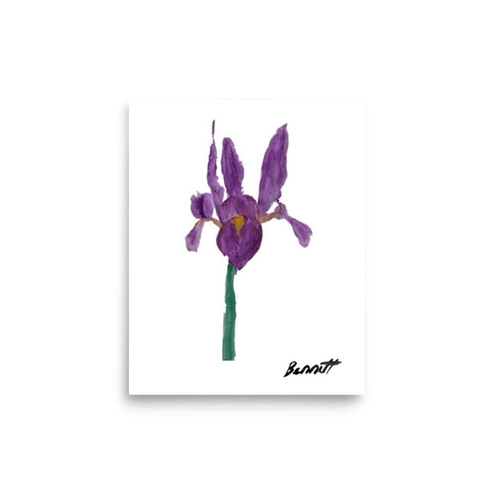 Watercolor Iris Art Print